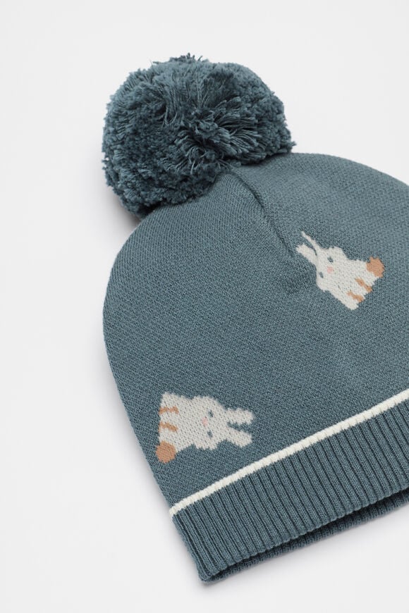 Bunny Knit Beanie  Forest  hi-res