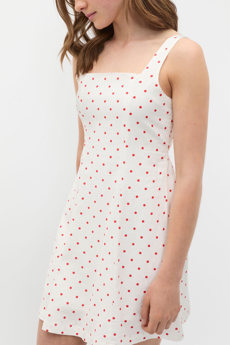 Spot Dress  Strawberry Red