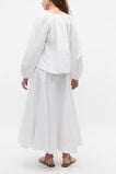 Scoop Neck Blouson Sleeve Top  Whisper White  hi-res