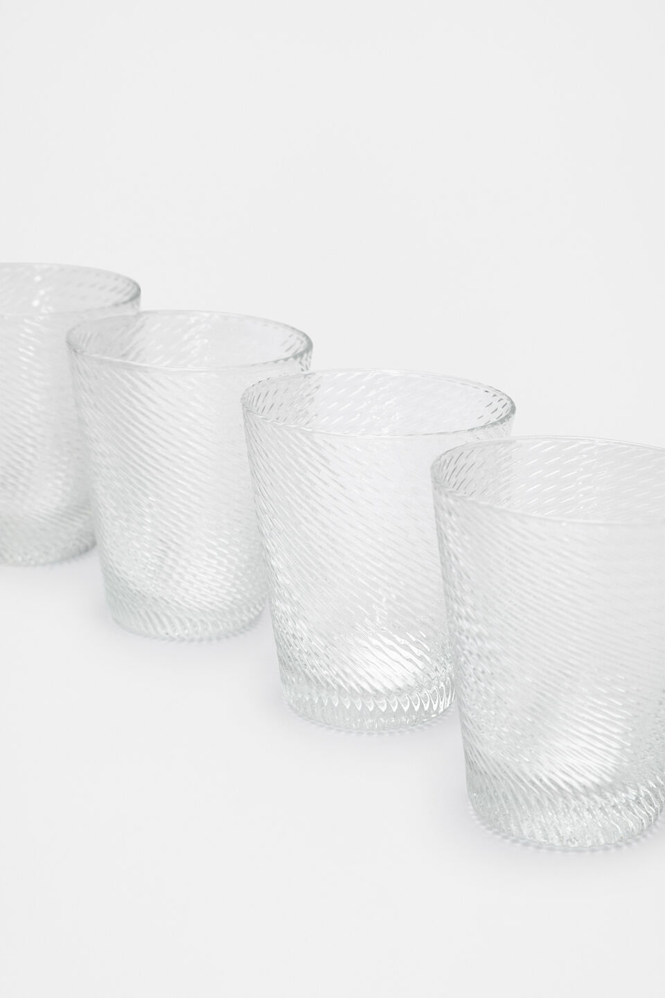 Selene Tumbler Set of 4  Clear