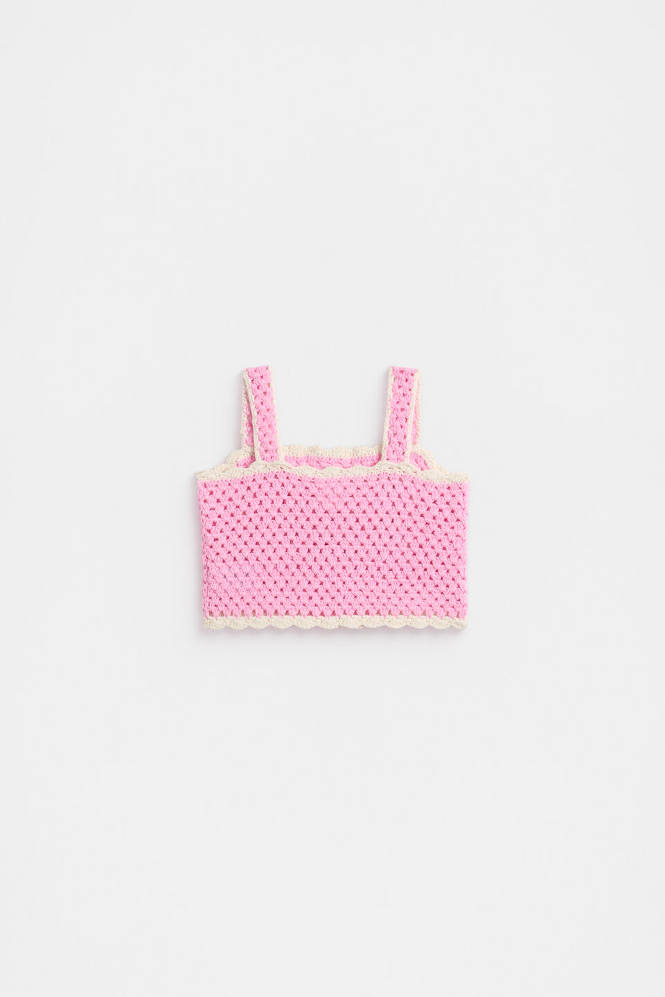 Crochet Cami  Candy Pink