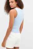 Cotton Rib Tank  Arctic Blue Marle  hi-res
