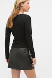 Australian Merino Wrap Top  Black  hi-res