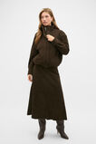 Suede Bomber Jacket  Coffee Bean  hi-res