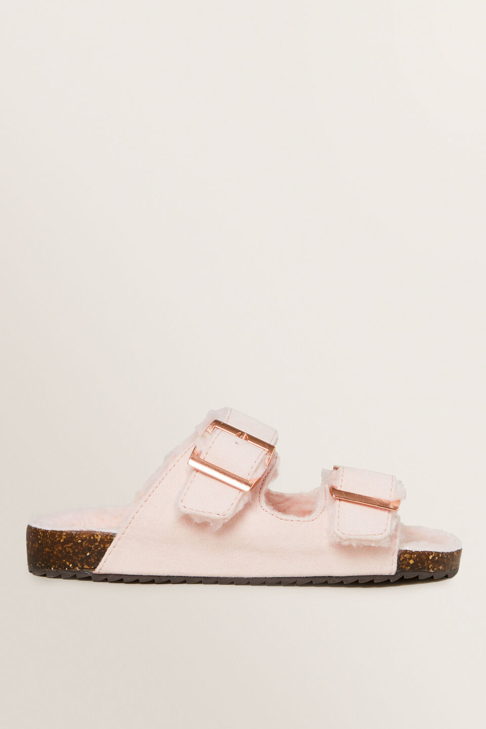 Fur Lined Slide  