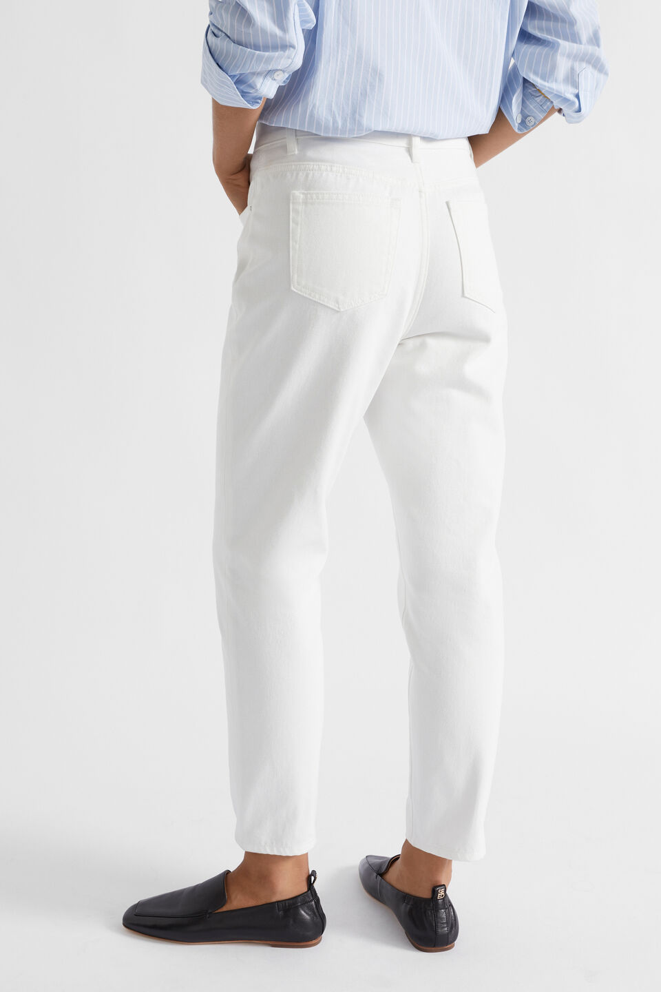Core Cotton Slim Leg Jean  Cloud Cream