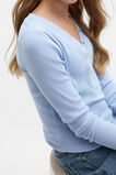 Placket Rib Tee  Cloud Blue  hi-res