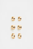 Disc Huggie Ear Pack  Gold  hi-res