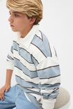Stripe Pocket Rugby  Ash Blue  hi-res