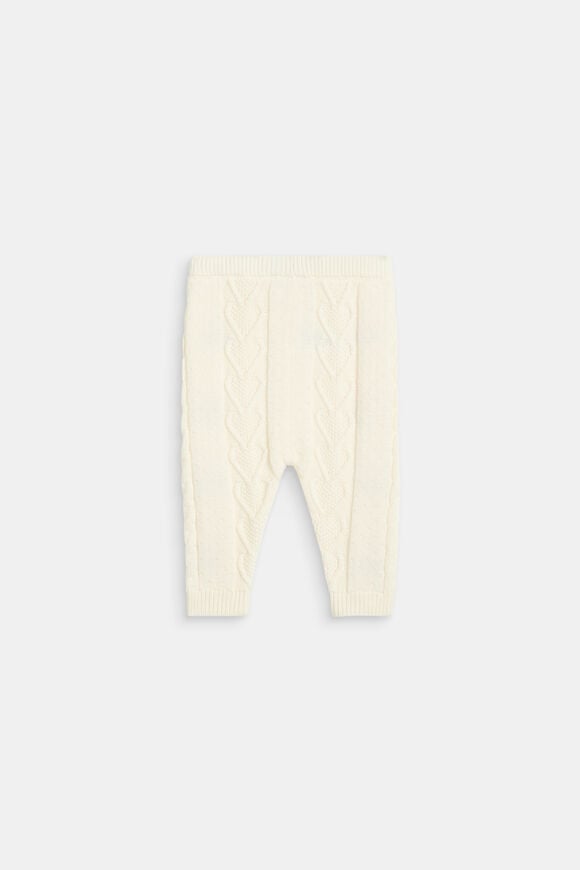 Floral Cable Knit Pant  Classic Cream  hi-res
