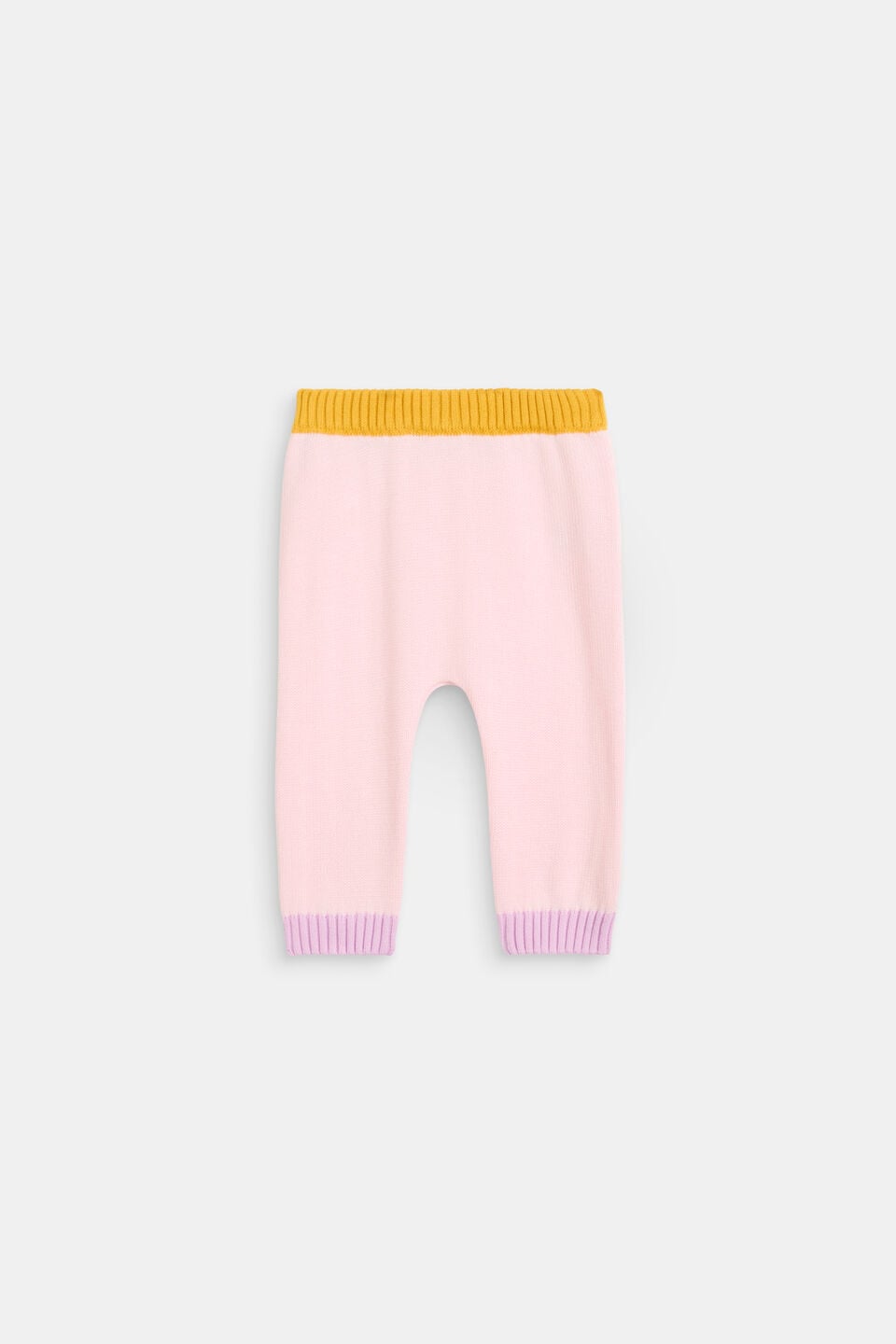 Colour Block Knit Pant  Pink Lemonade