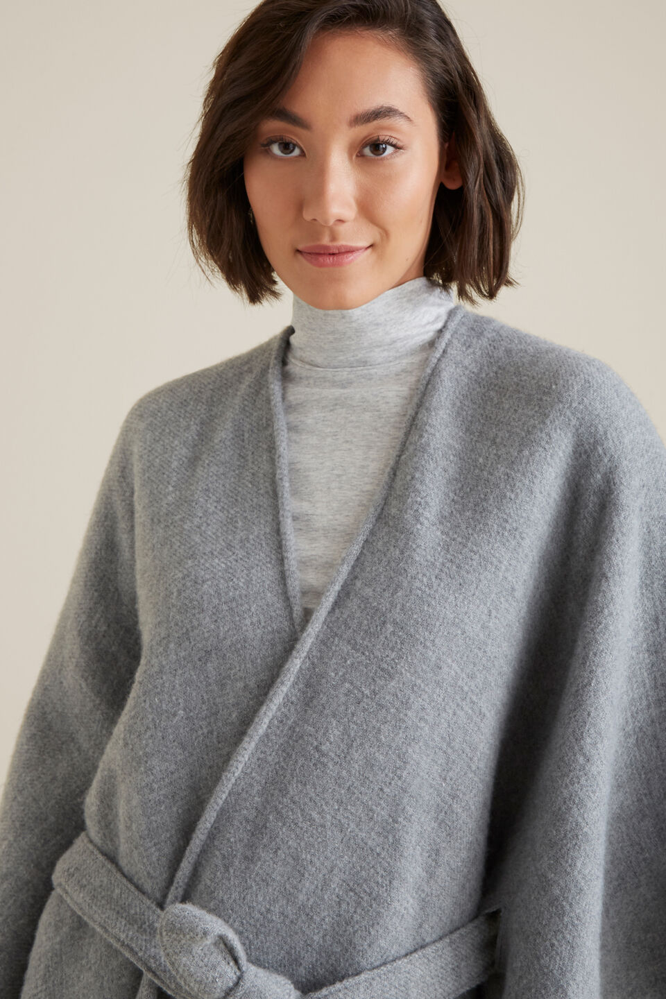 Tie Up Poncho  