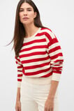 Textured Stripe Knit  Poppy Stripe  hi-res
