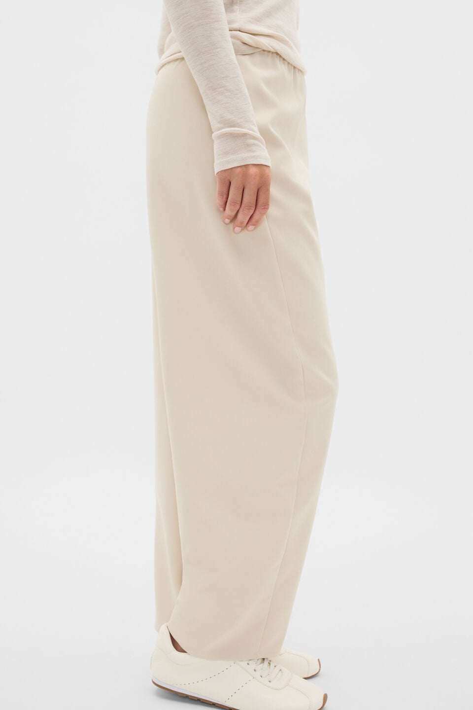 Easy Barrel Leg Pant  Vanilla Cream