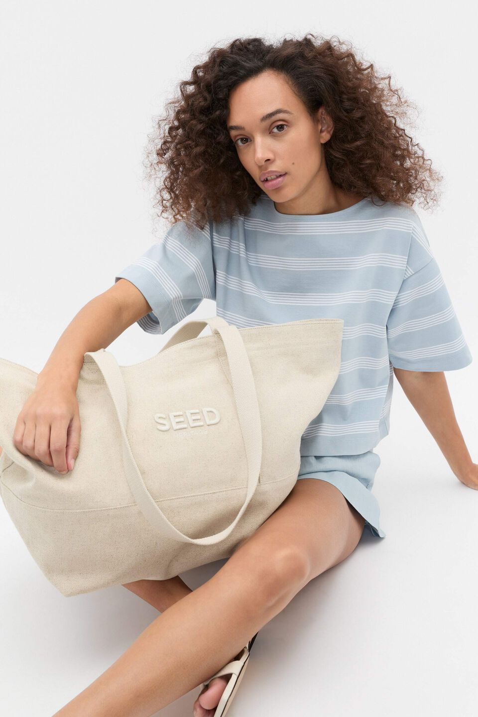 Seed Overnight Tote  Natural