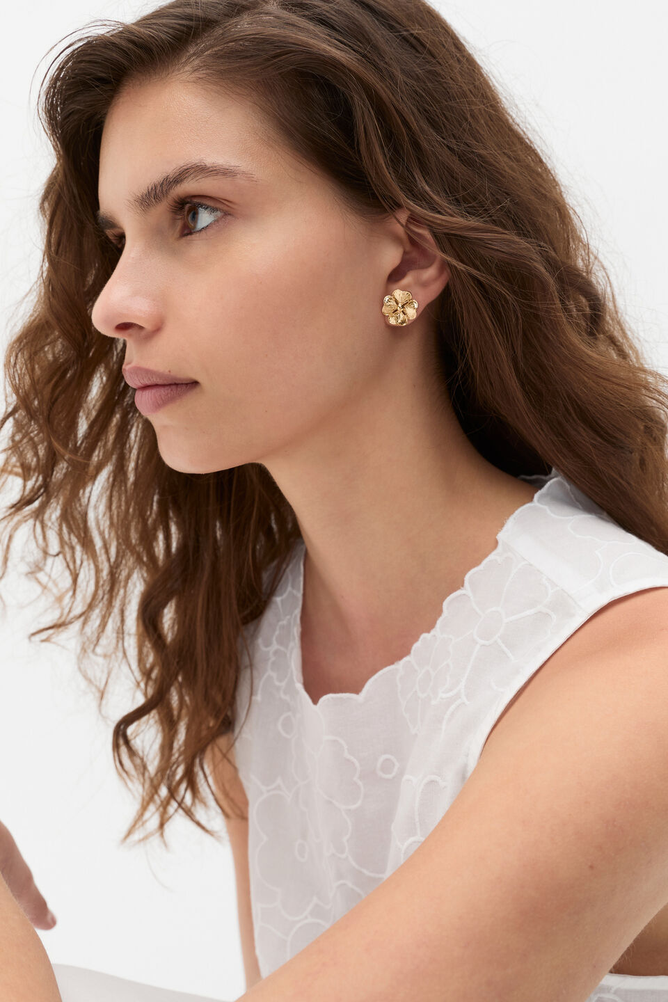 Bloom Stud Earring  Gold