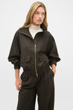 Mini Check Bomber Jacket  Coffee Bean Check  hi-res
