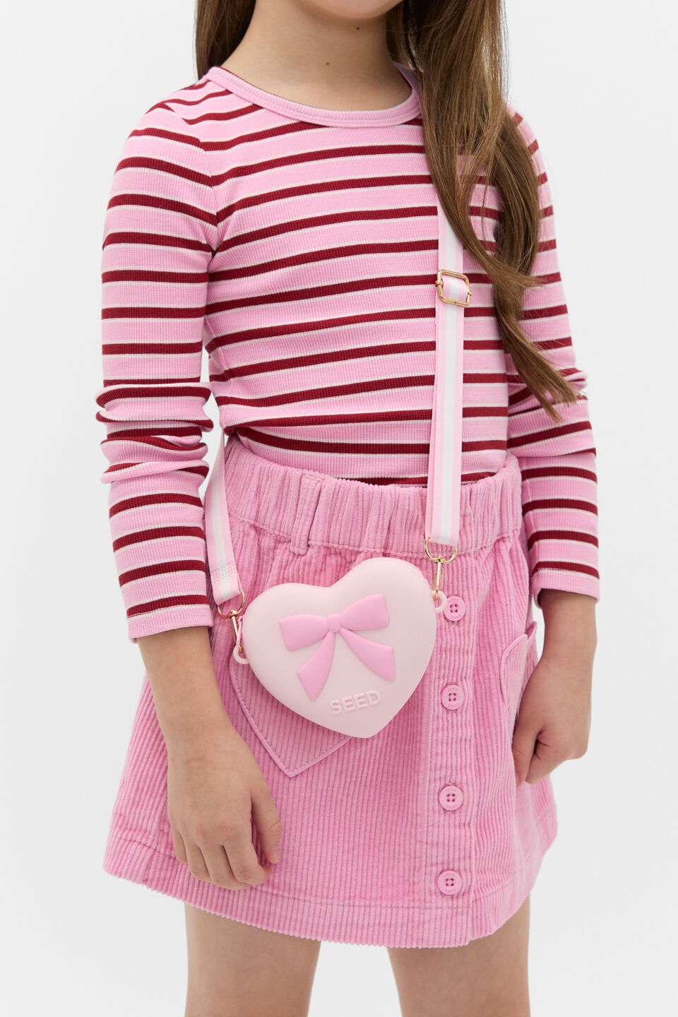 Silicone Heart Bag  Pink Lemonade