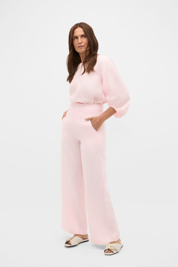 Core Linen Waisted Pant  Pale Blossom  hi-res