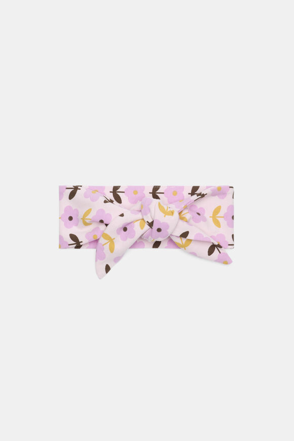 Floral Fabric Headband  Pink Lemonade  hi-res