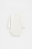 Core Rib Logo Bodysuit  Canvas  hi-res