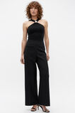 Halter Rib Tank  Black  hi-res