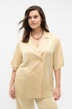 Satin Double Breasted Shirt  Marzipan  hi-res