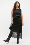 Textured Satin Top  Black  hi-res
