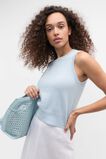 Linen Blend Knit Top  Bluebelle Marle  hi-res