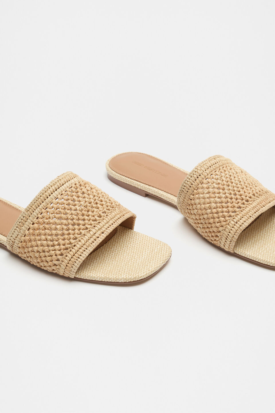 Myra Woven Slide  Natural