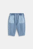 Two Tone Denim Pant  Mid Blue  hi-res