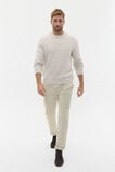 Wool Blend Cable Knit  Cool Stone Marle  hi-res