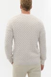 Wool Blend Cable Knit  Cool Stone Marle  hi-res