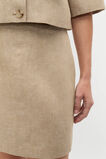 Linen Crossdye Mini Skirt  Rye Crossdye  hi-res