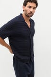 Patterned Knit Shirt  Midnight Blue  hi-res