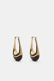 Resin Droplet Earring  Plum Red  hi-res