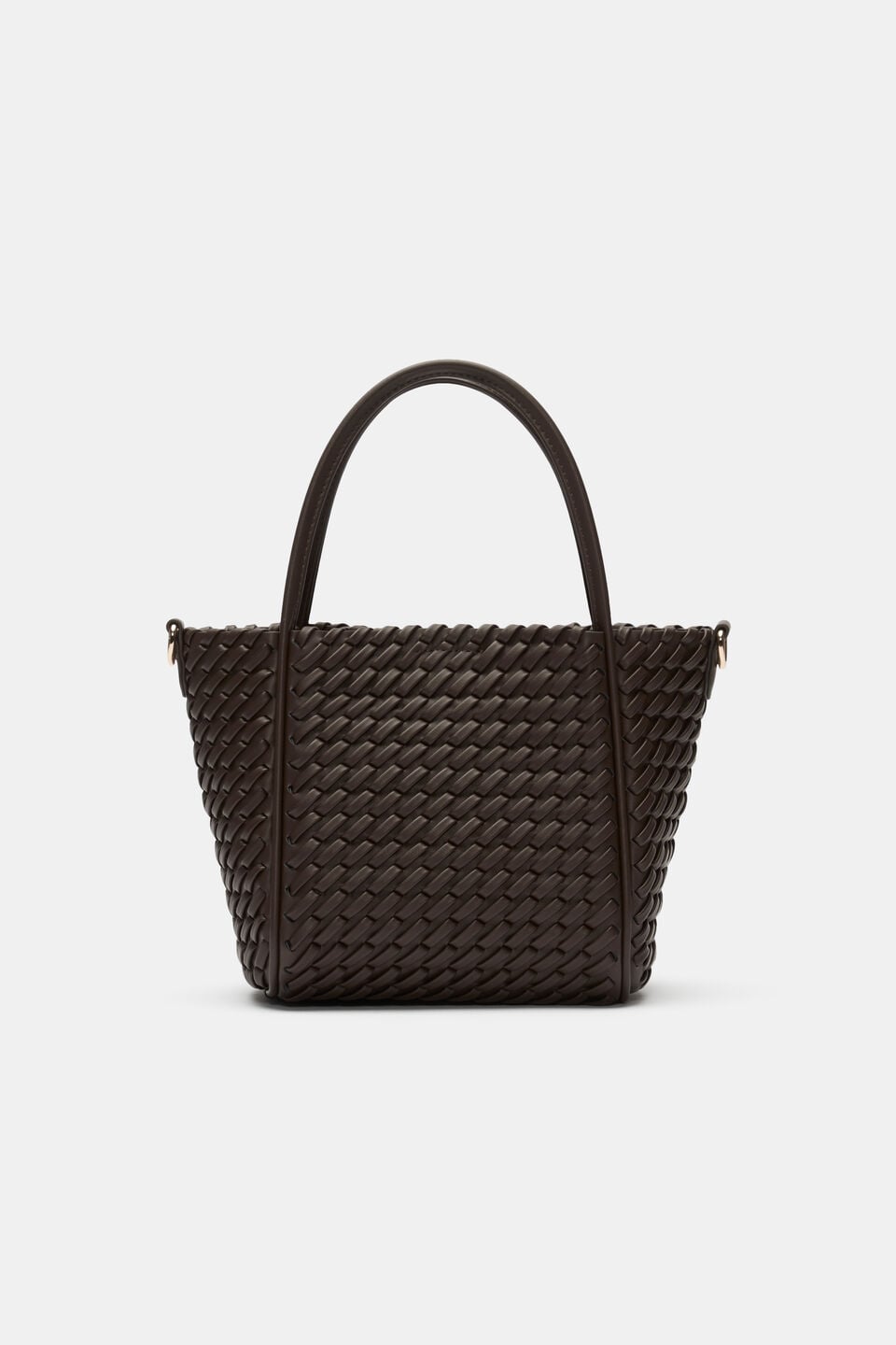 Woven Mini Crossbody Bag  Chocolate