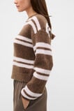 Lofty Stripe Relaxed Knit  Chestnut Stripe  hi-res