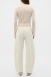 Merino Roll Neck Raglan Knit  Cashew Cream Marle  hi-res