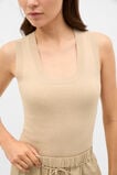 Boucle Knit Tank  Cashew Cream  hi-res