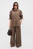 Textured Wide Leg Pant  Chestnut  hi-res