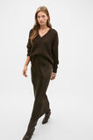 Crinkled Satin Slip Skirt  Coffee Bean  hi-res
