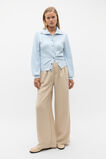 Double Knit High Neck Button Through  Ice Blue  hi-res