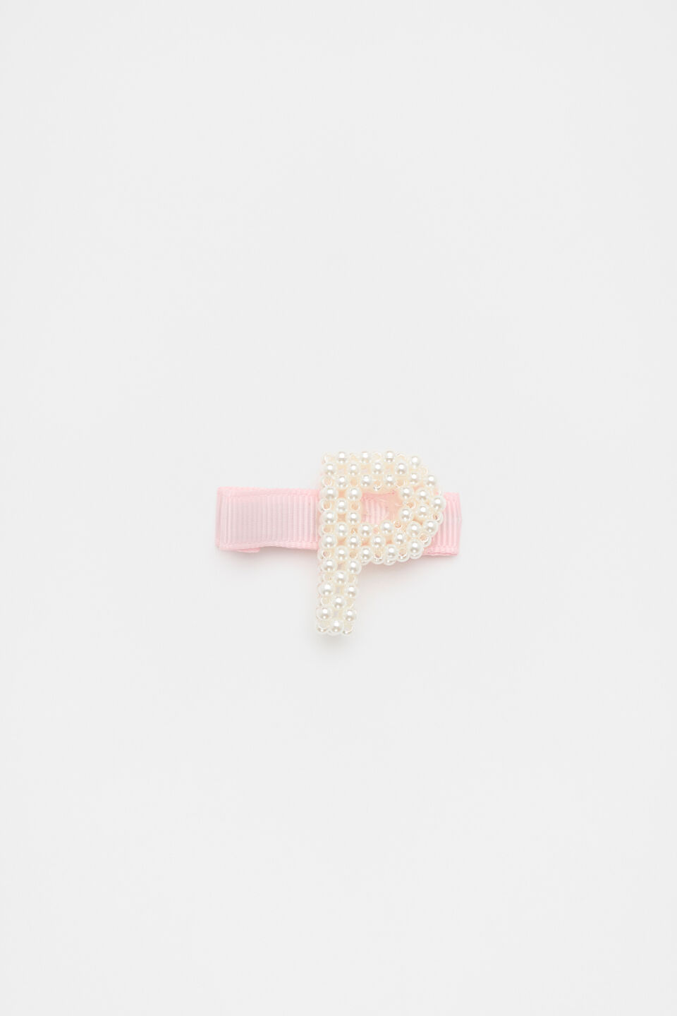 Initial Pearl Duck Clip  P