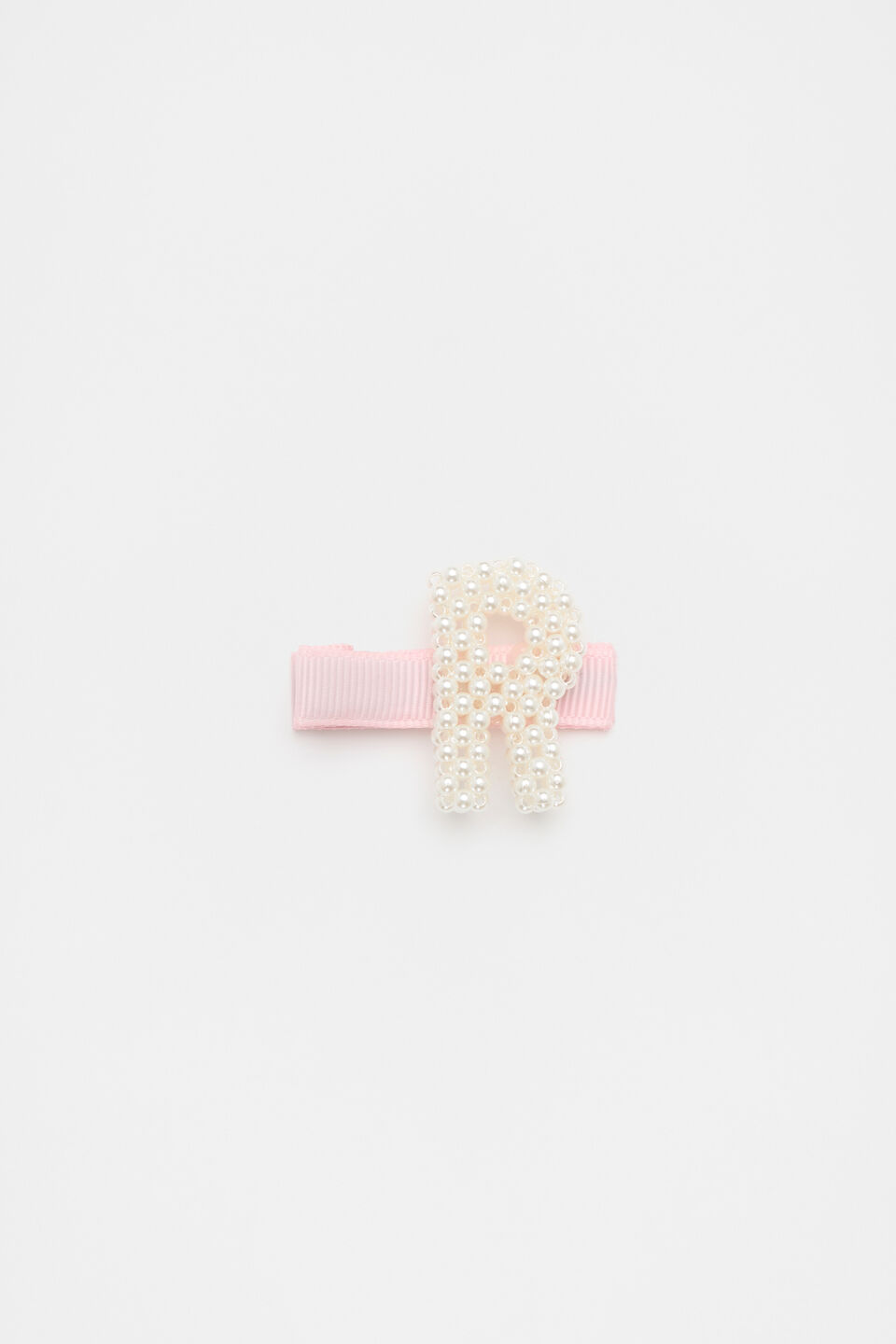 Initial Pearl Duck Clip  R