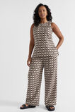 Linen Retro Tunic Top  Multi Retro  hi-res