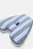Blue Stripe Initial Cushion  A  hi-res
