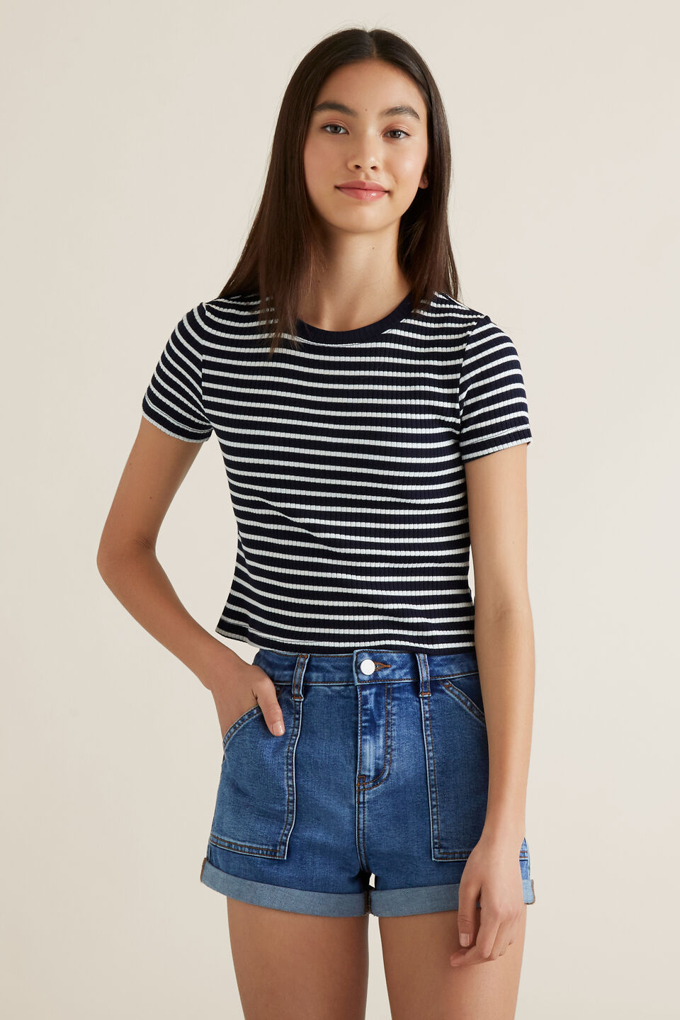 Boxy Crop Tee  