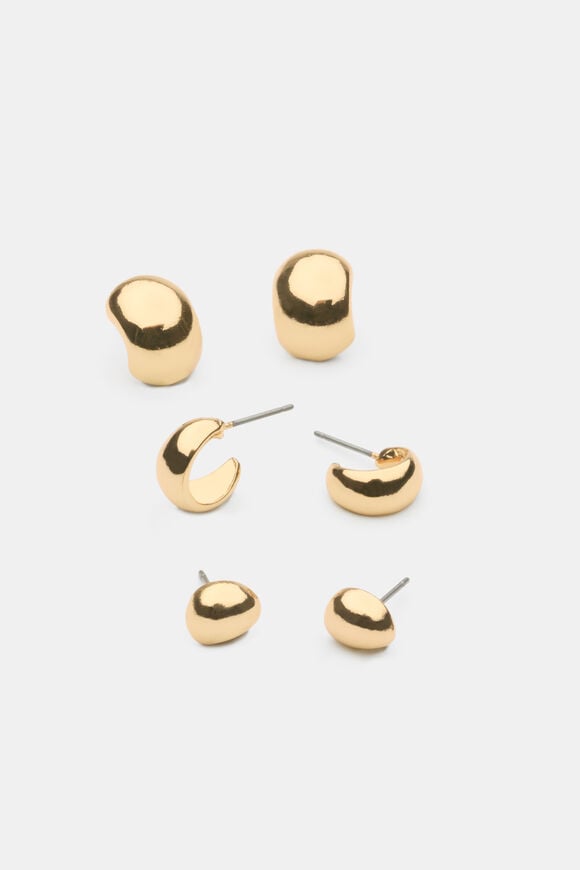 Sculptural Ear Pack  Gold  hi-res