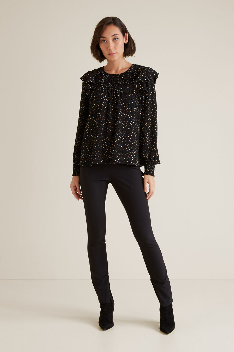 Soft Spot Frill Top  